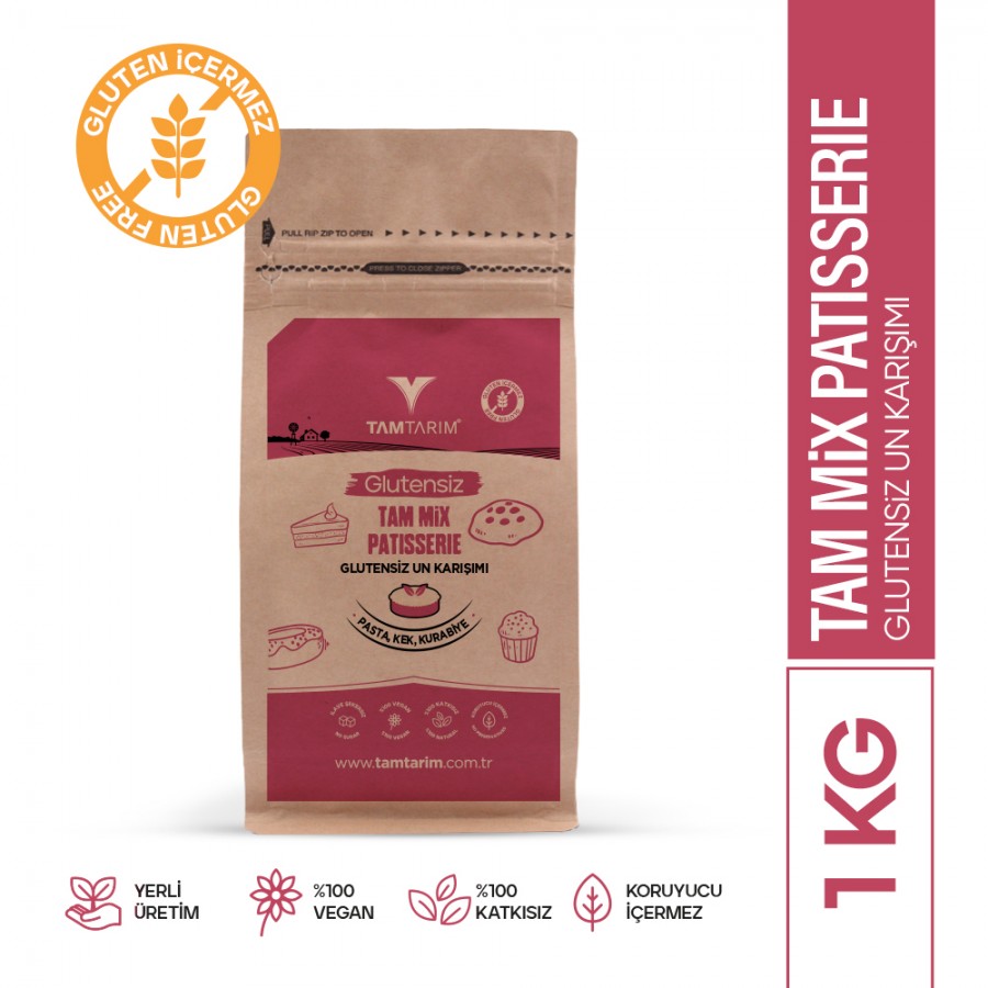 Glutensiz Tam Mix Patisserie Pasta Kek Kurabiye 1 Kg